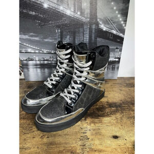Alexandra Collection Glitter Hight Top‎ Dance Sneaker women's Size 8